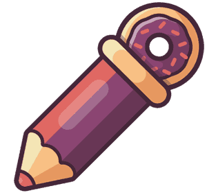crayon donut icone